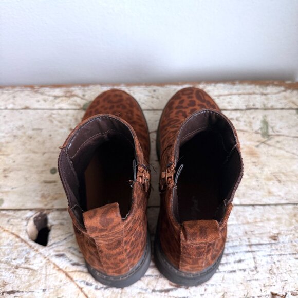 Cat & Jack Boots Leopard Print Youth Kids Size 1 - Picture 6 of 10